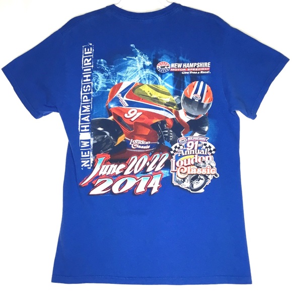 New Hampshire Motor Speedway Graphic T-Shirt Blue - Picture 5 of 5
